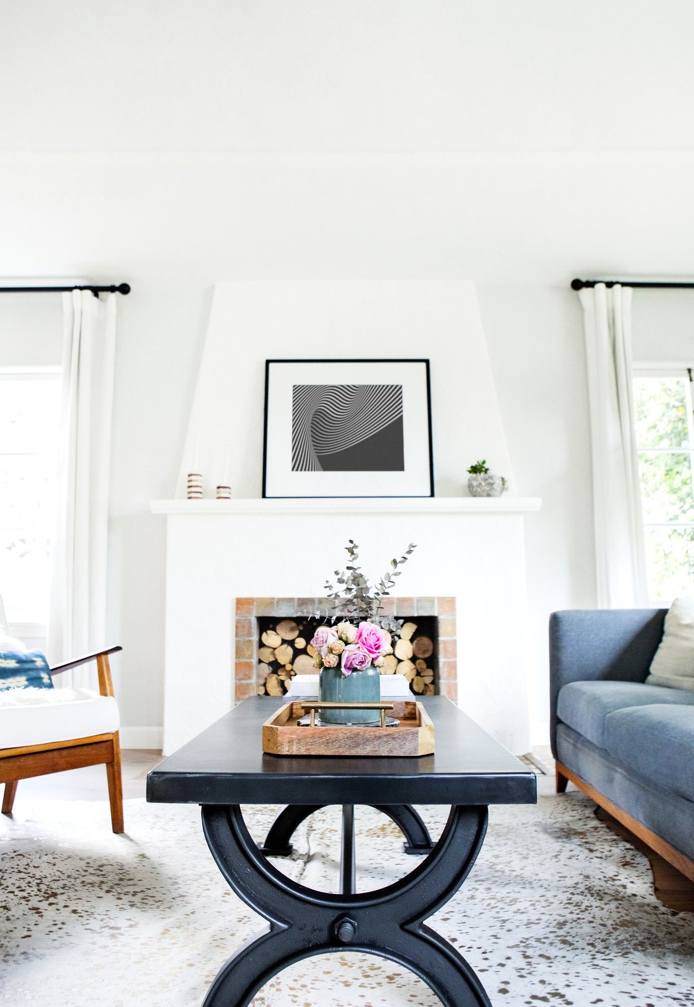 Clean home living room